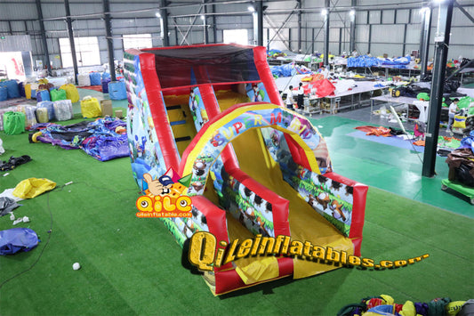 qile-7099  inflatable dry slide