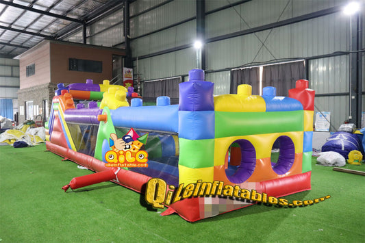 qile-8009 qile  inflatable Building Blocks obstacle