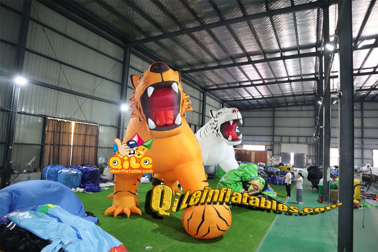 qile-4003 inflatable cartoon Orange Tiger