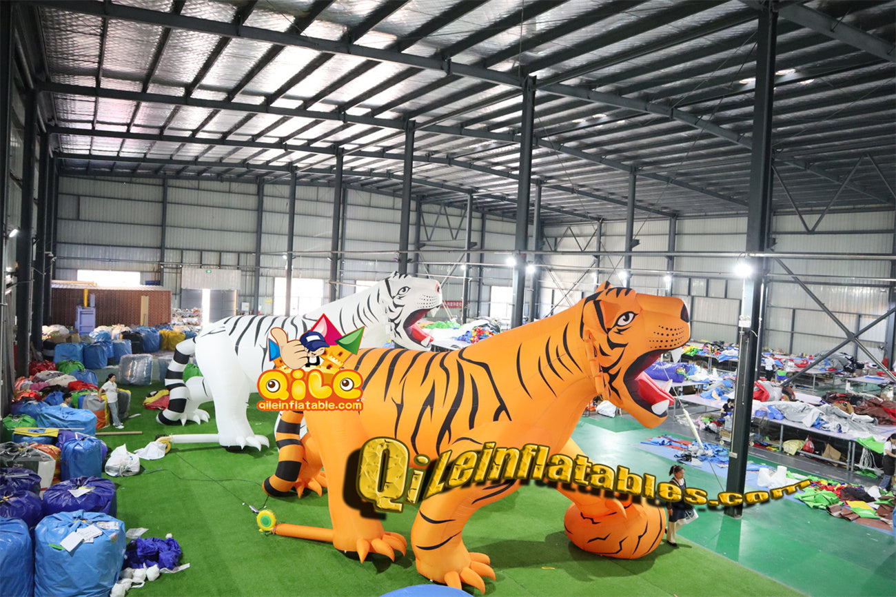 qile-4003 inflatable cartoon Orange Tiger
