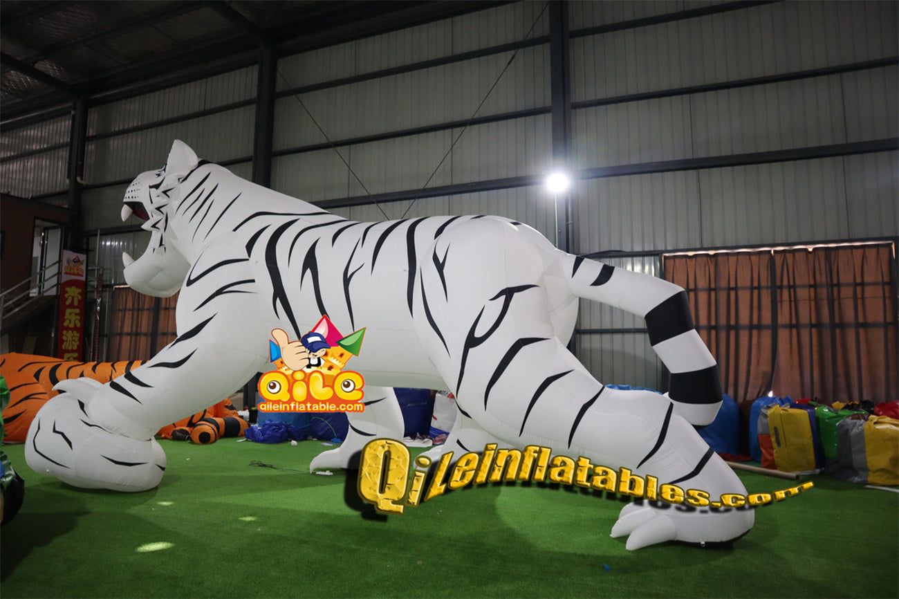 qile-4004 inflatable cartoon white Tiger（
