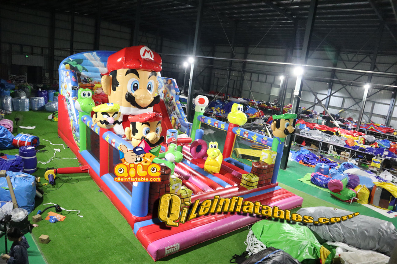 qile-3002 Mario  inflatable fun playground