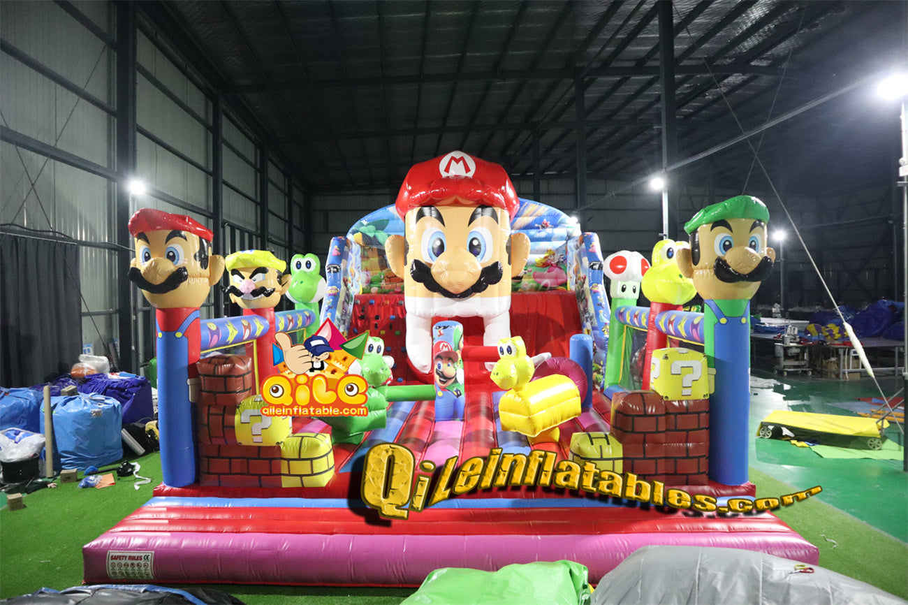 qile-3002 Mario  inflatable fun playground