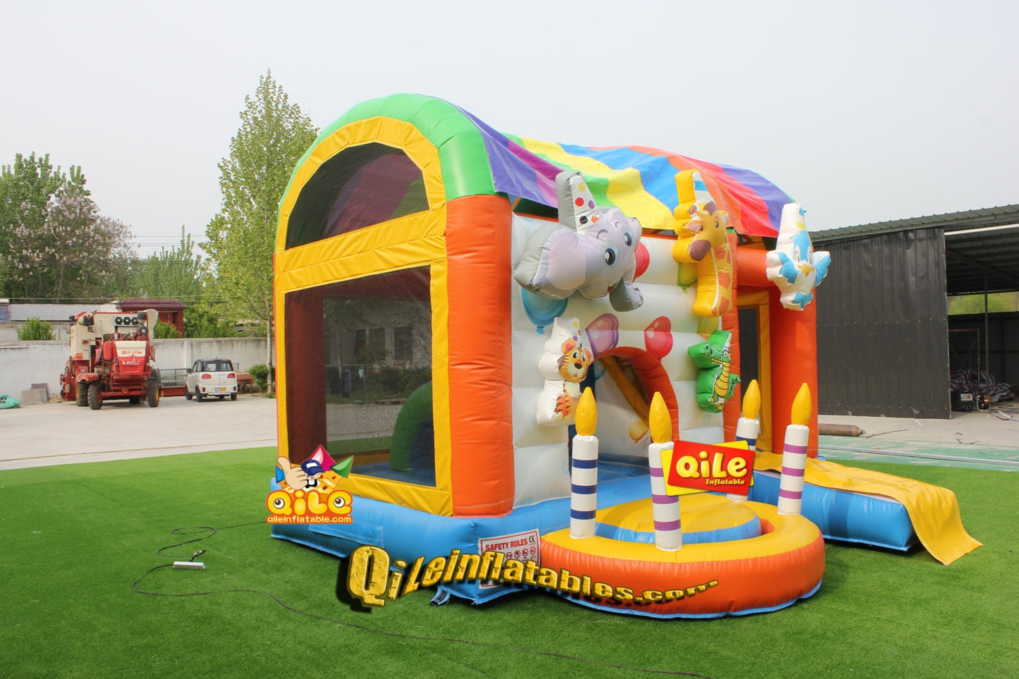 2023033  inflatable  castle dinosaur combo  for sales