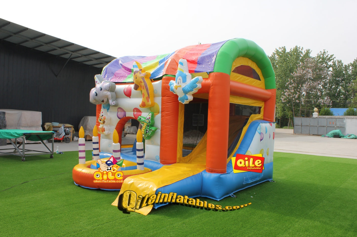2023033  inflatable  castle dinosaur combo  for sales