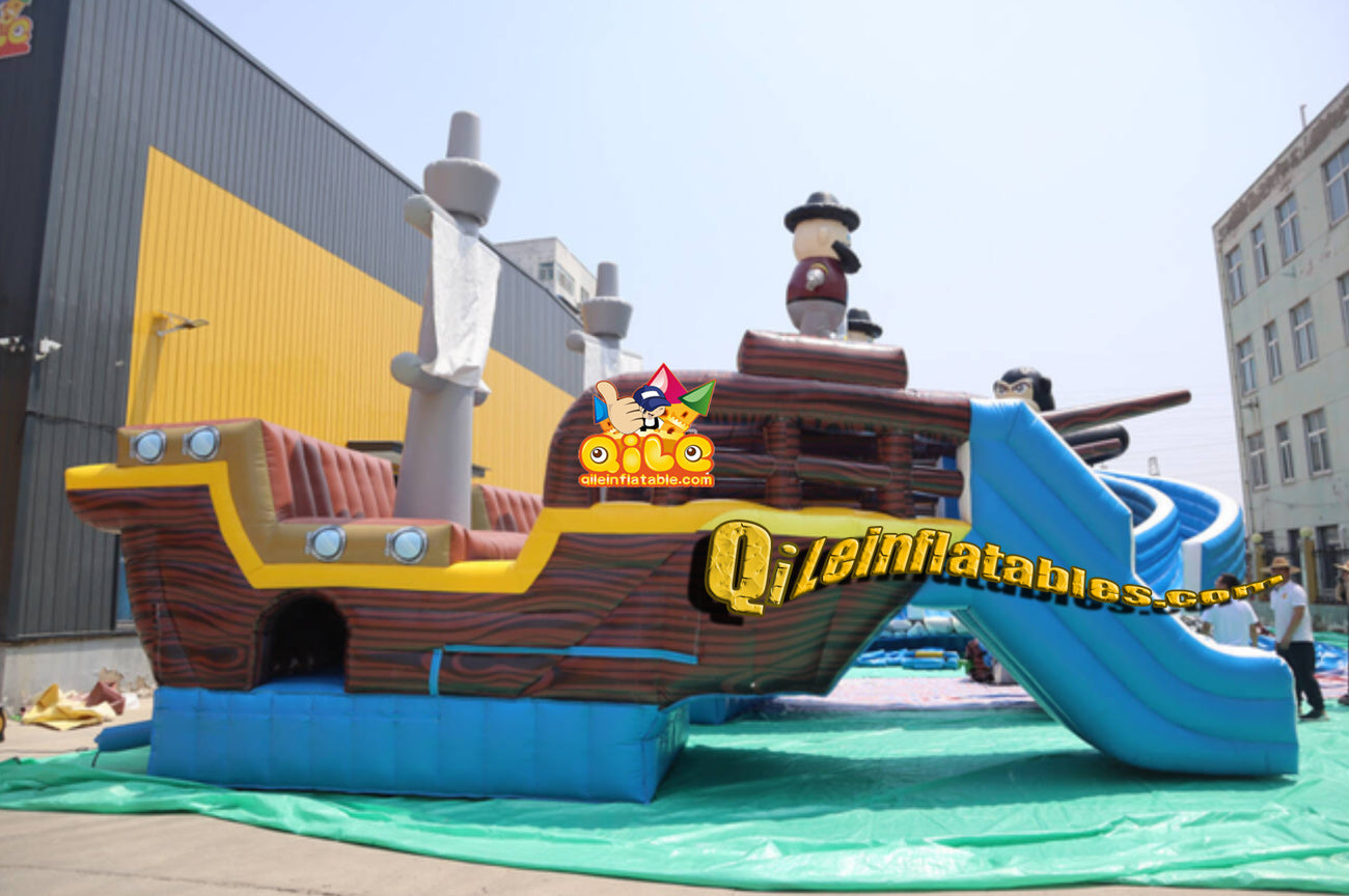 qile-6001 big FUN inflatable pool,Two-color gorilla pool park