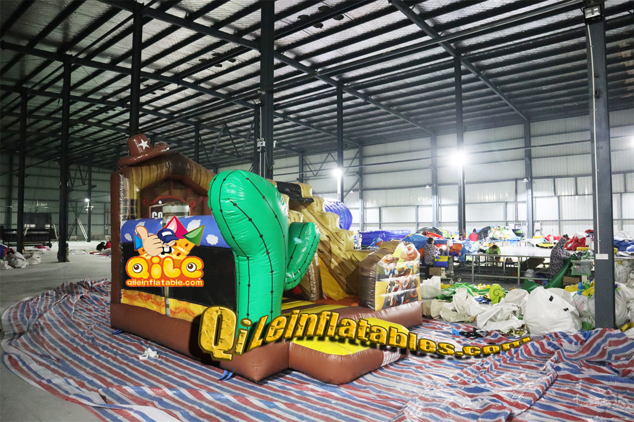 qile-2005 Farm farmers inflatable combo  for sales