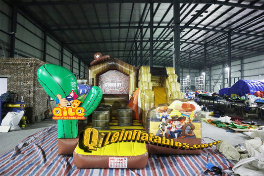 qile-2005 Farm farmers inflatable combo  for sales