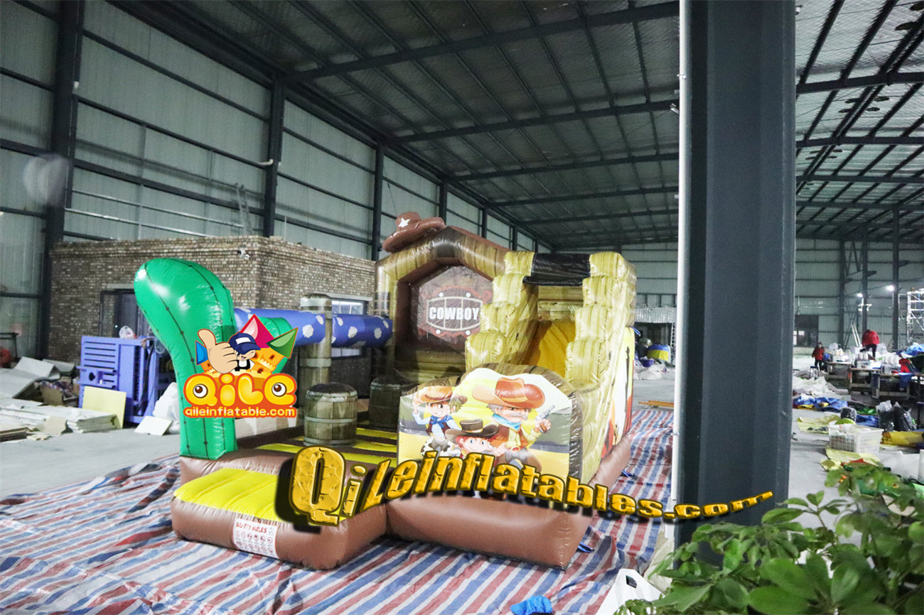 qile-2005 Farm farmers inflatable combo  for sales