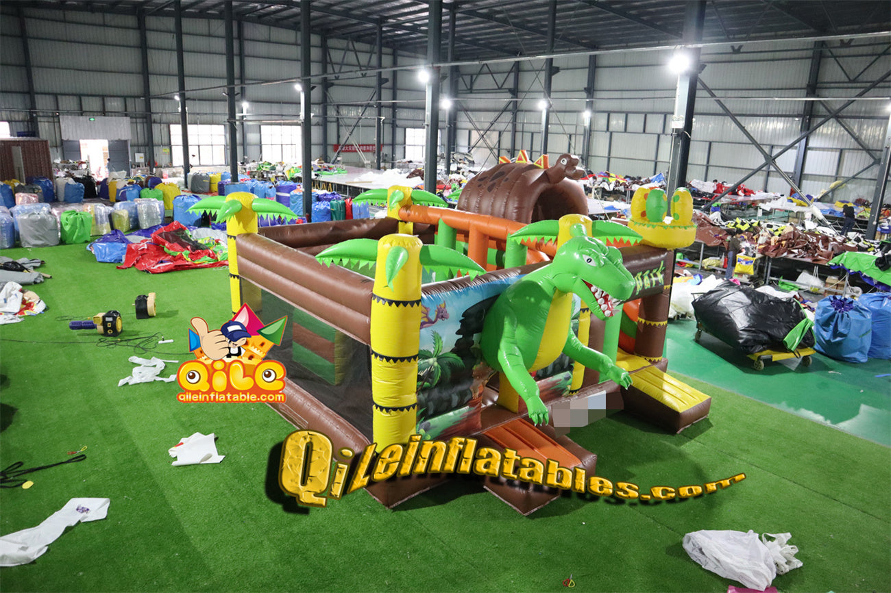 qile-2006  inflatable Dinosaur Paradise combo  for sales