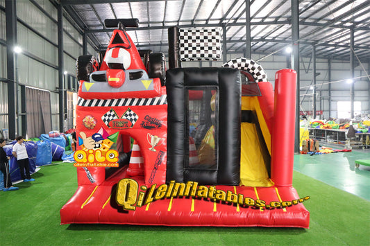 qile-2012  inflatable  castle racing theme combo  for sales