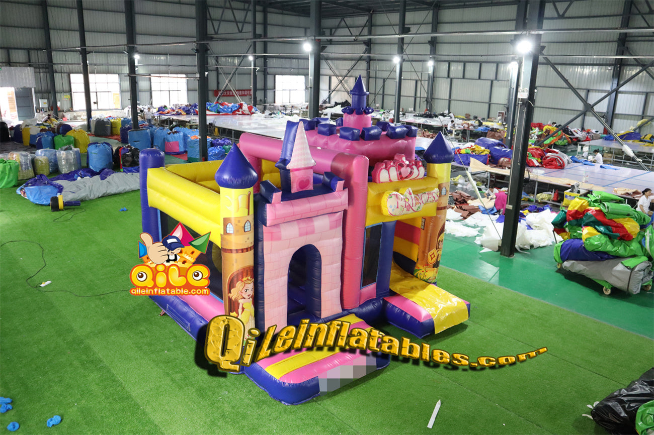 qile-2013  inflatable  castle Princess Castle combo  for sales