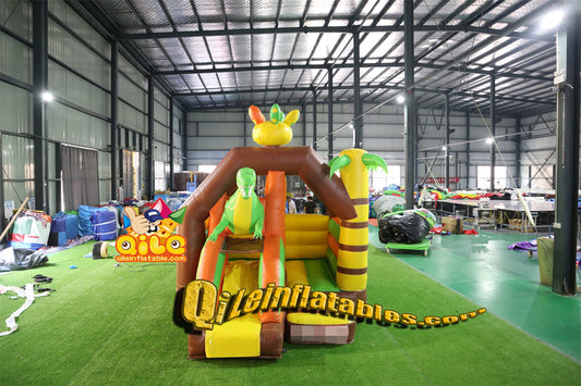 qile-2014  inflatable  castle dinosaur combo  for sales