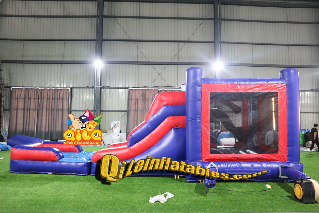 qile-2022   inflatable  castle  Spider-Man combo  for sales