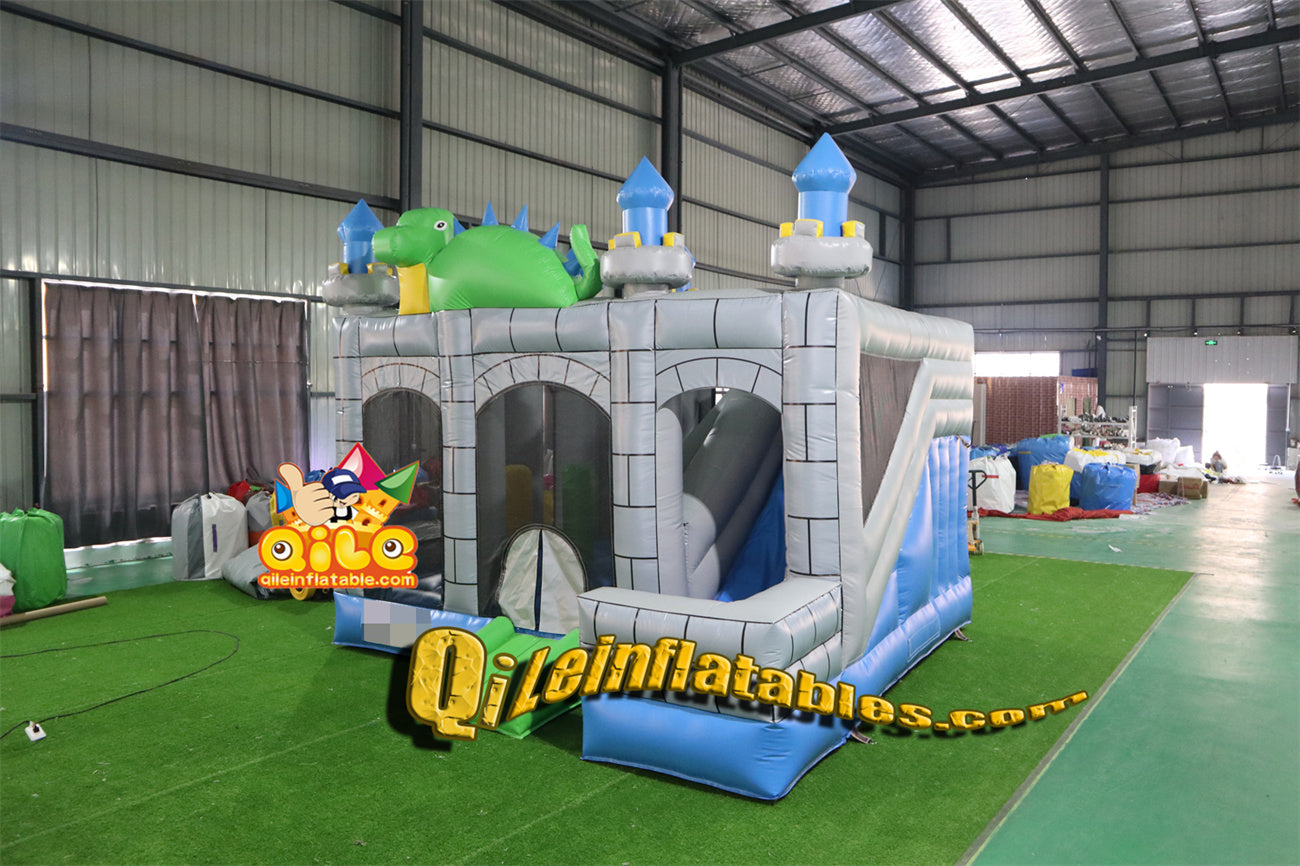 qile-2027  inflatable Dinosaur combo  for sales