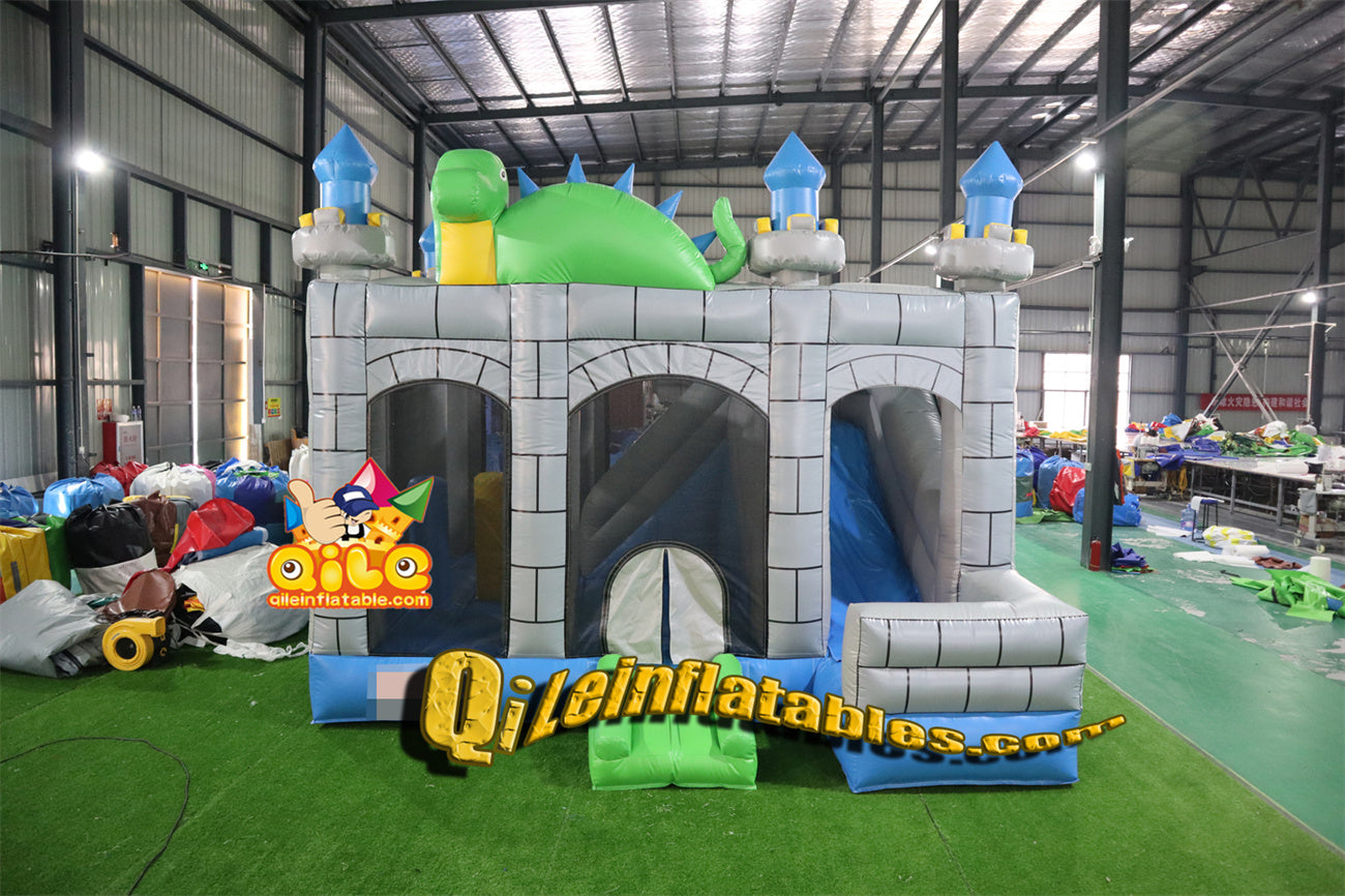qile-2027  inflatable Dinosaur combo  for sales