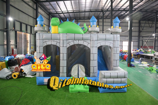 qile-2027  inflatable Dinosaur combo  for sales