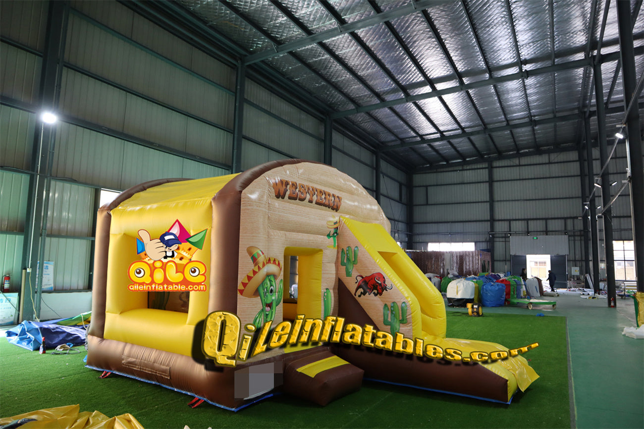 qile-2032  inflatable farm combo  for sales