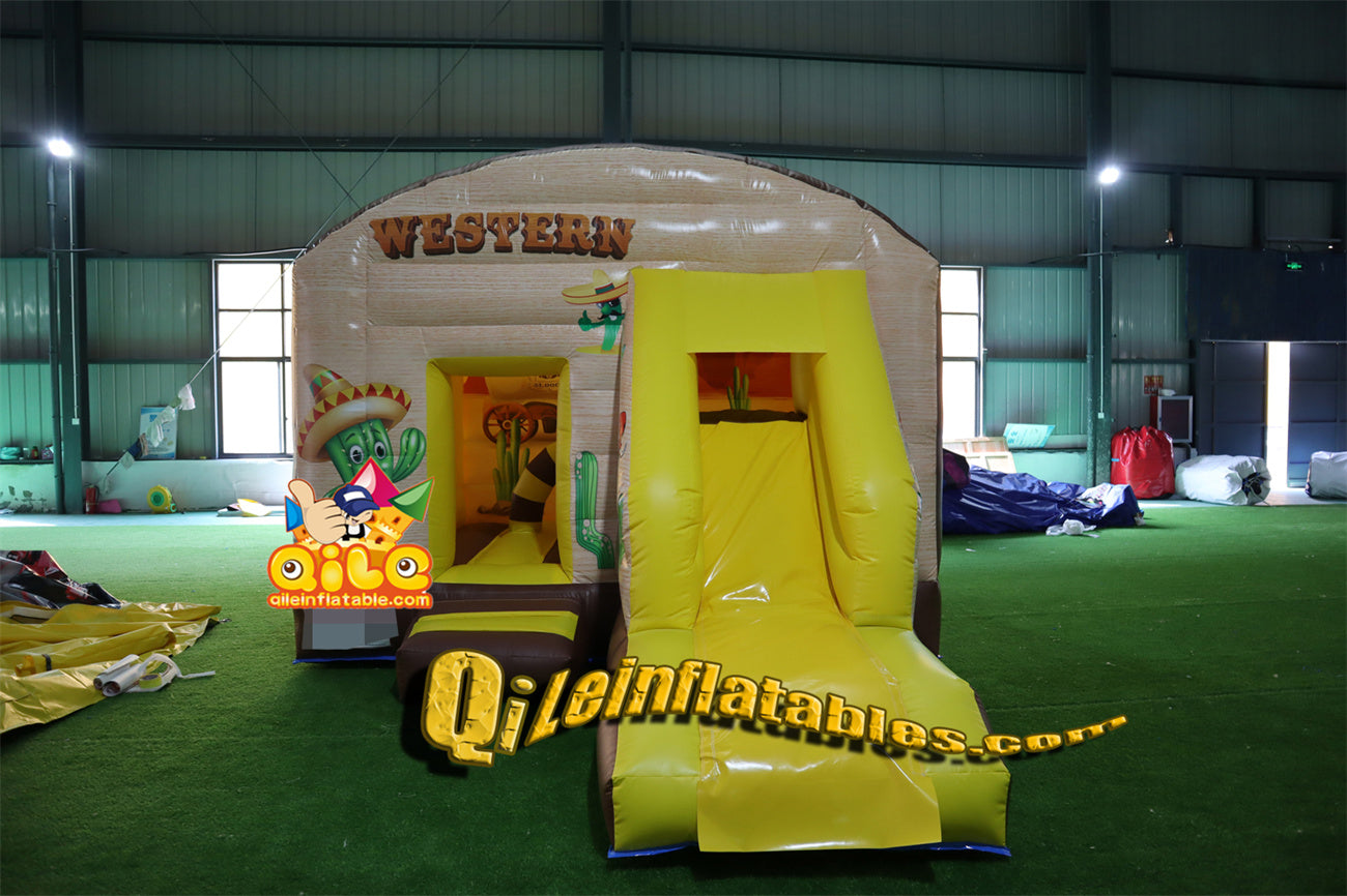 qile-2032  inflatable farm combo  for sales