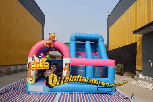 qile-2036   inflatable  castle  combo  for sales